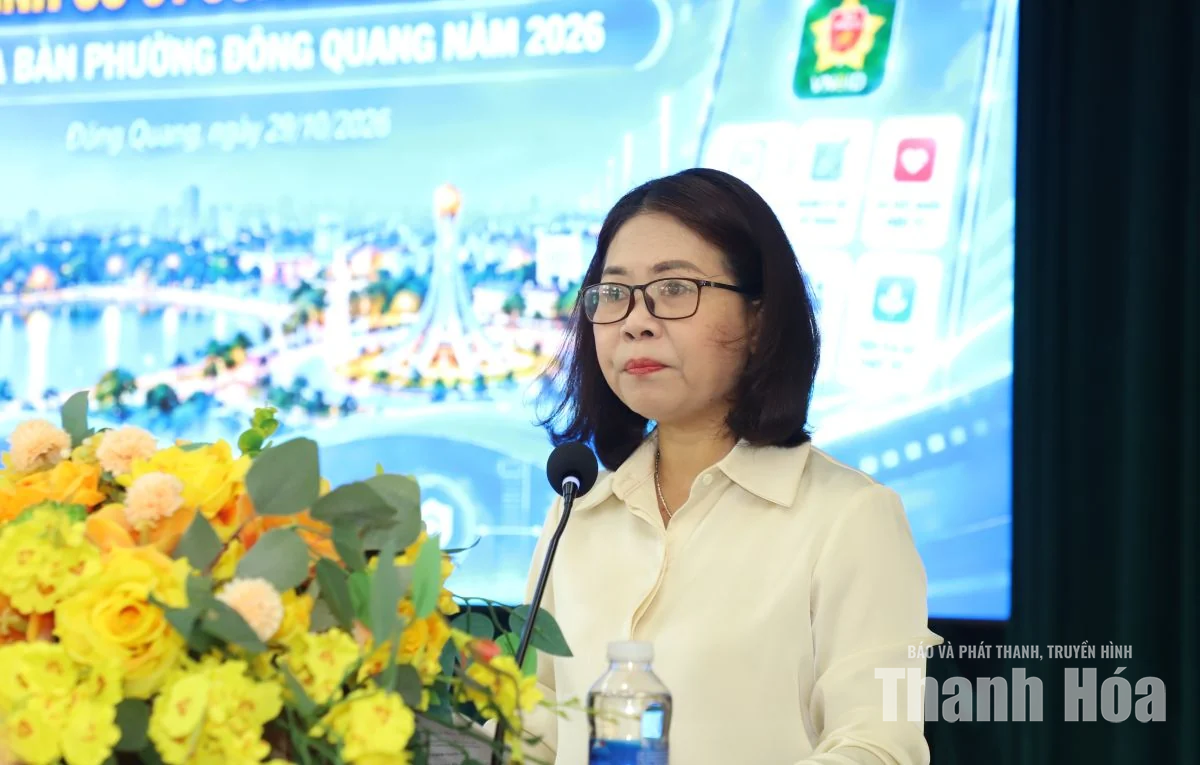 Phường Đông Quang ra mắt mô hình “Mỗi gia đình có 1 công dân số”