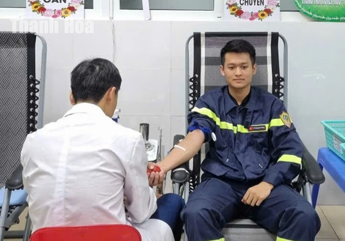 3 cán bộ, chiến sĩ Công an tỉnh kịp thời hiến máu cứu người