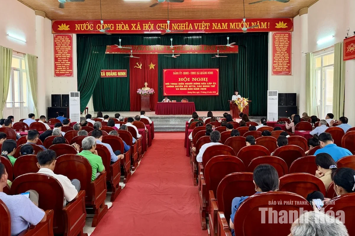 Xã Quảng Ninh đối thoại giữa người đứng đầu cấp ủy, chính quyền với MTTQ, các đoàn thể chính trị - xã hội và Nhân dân