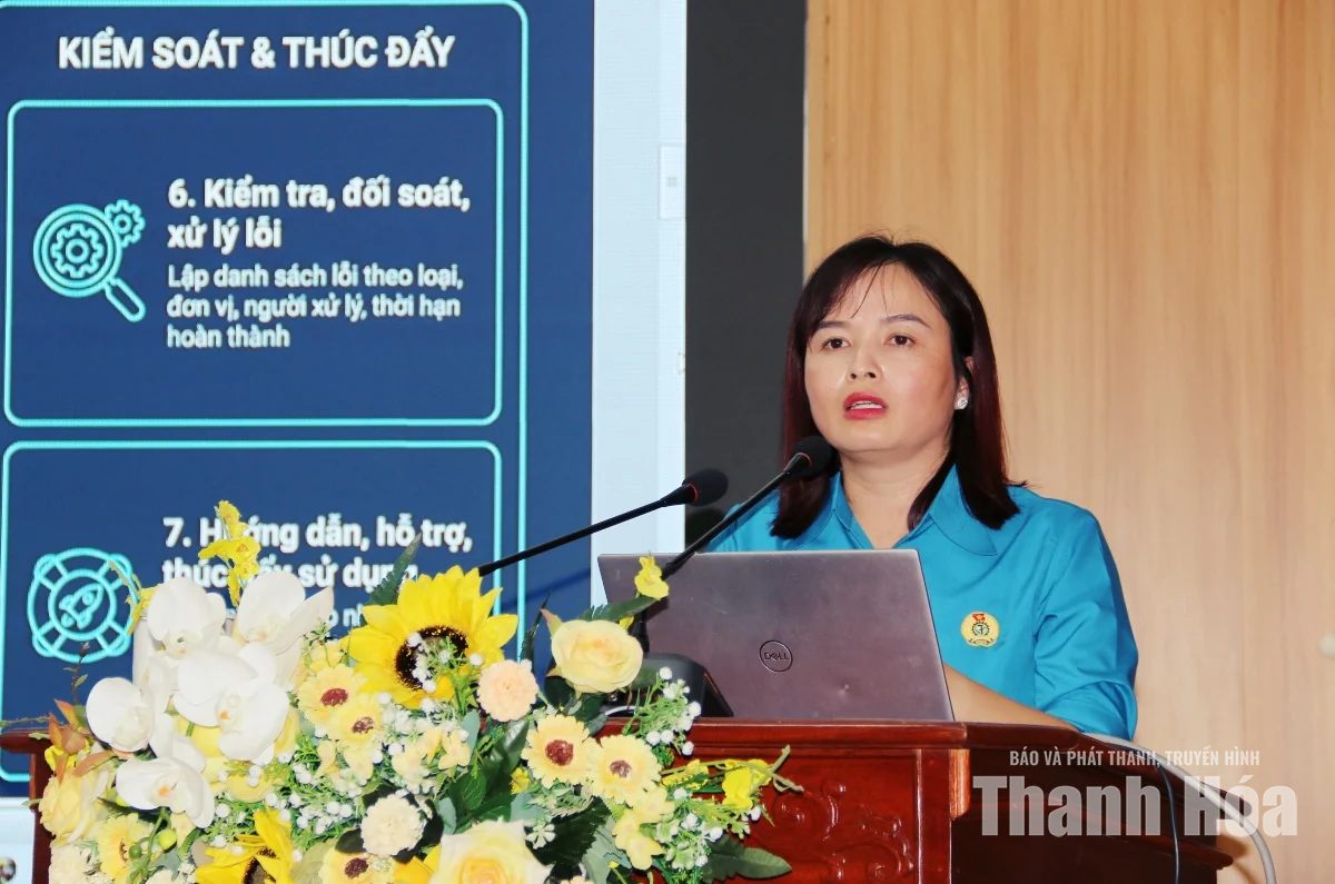 LĐLĐ tỉnh Thanh Hóa triển khai đợt cao điểm chuẩn hóa dữ liệu đoàn viên