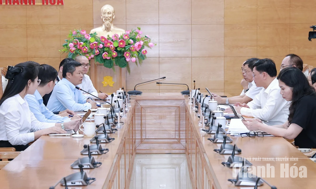 Phó Chủ tịch Thường trực UBND tỉnh Mai Xuân Liêm làm việc với Tập đoàn Chimcomplex