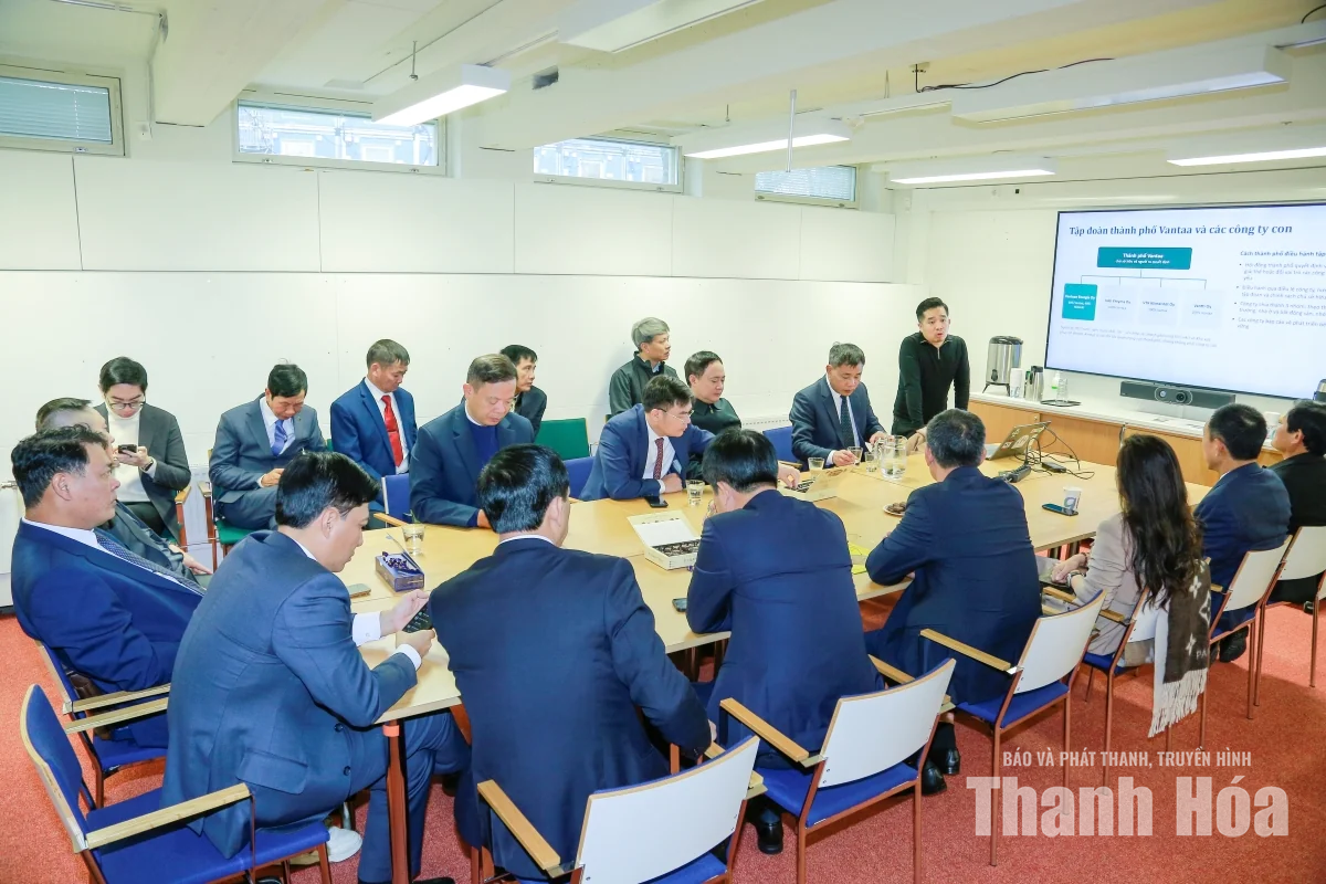 Đoàn công tác tỉnh Thanh Hóa tìm hiểu mô hình chính quyền thành phố Vantaa, Phần Lan