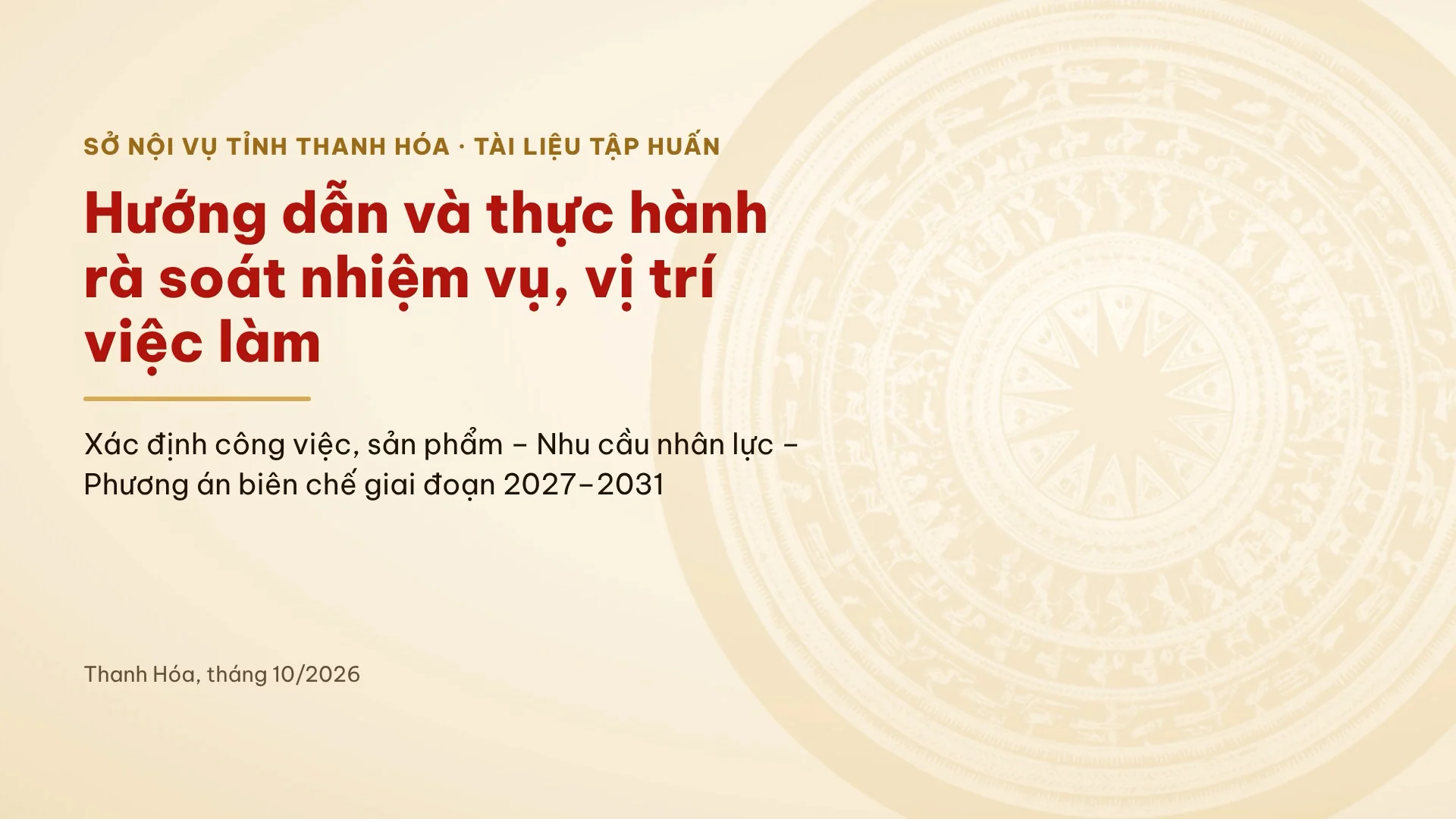 [Video] Hướng dẫn rà soát nhiệm vụ, vị trí việc làm