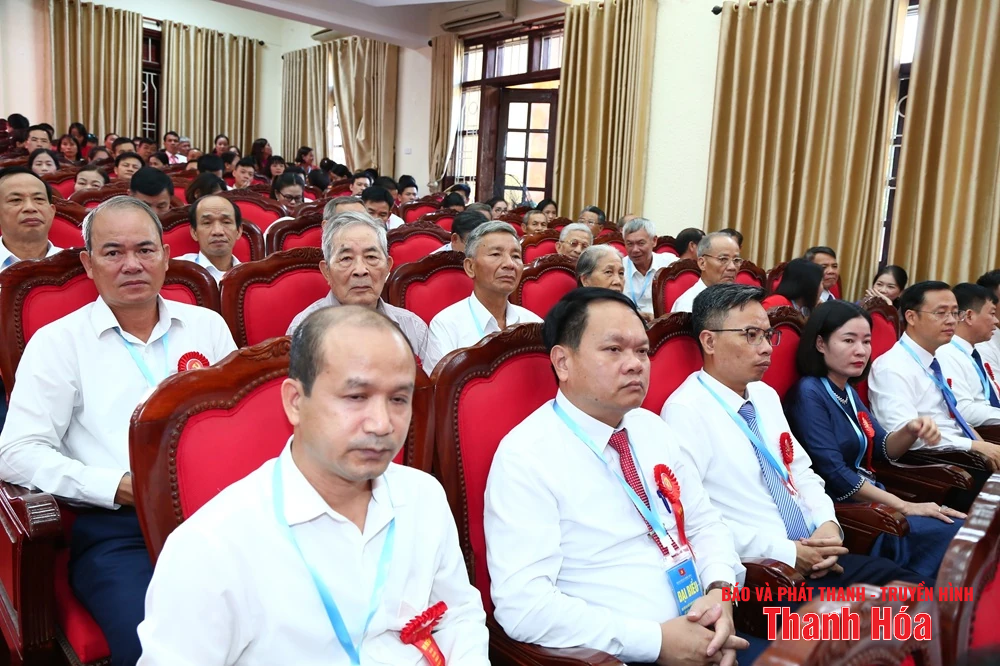 Phó Bí thư Thường trực Tỉnh ủy Lại Thế Nguyên dự Đại hội đại biểu Đảng bộ xã Thiệu Hóa