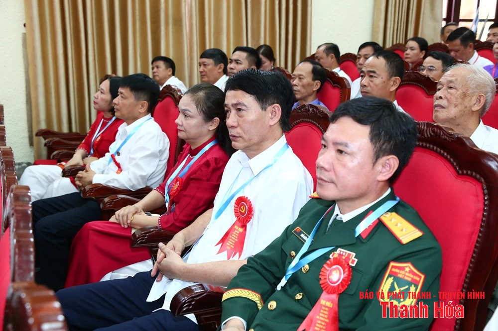 Phó Bí thư Thường trực Tỉnh ủy Lại Thế Nguyên dự Đại hội đại biểu Đảng bộ xã Thiệu Hóa