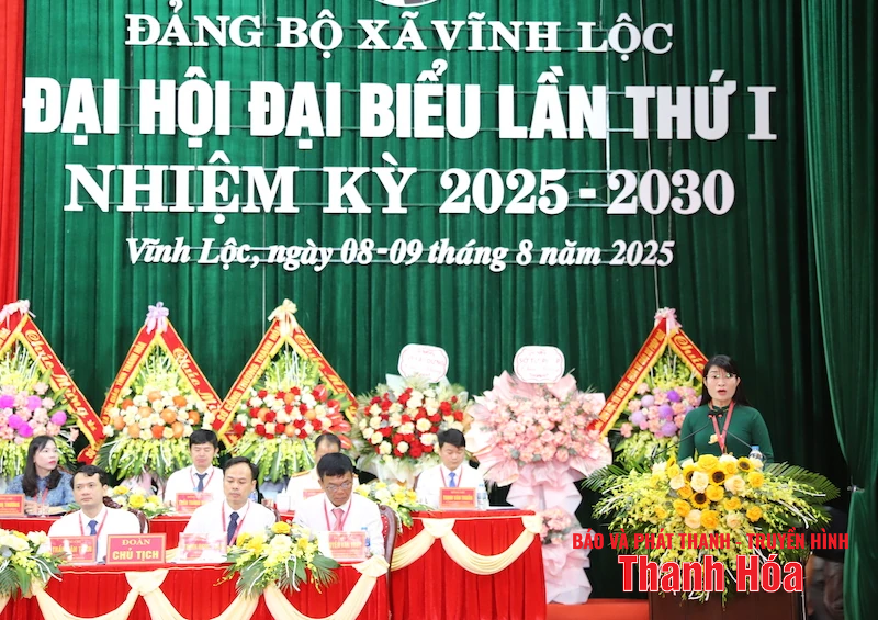 Đại hội Đại biểu Đảng bộ xã Vĩnh Lộc lần thứ I, nhiệm kỳ 2025-2030