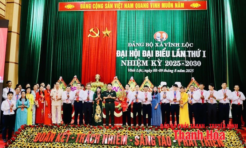 Đại hội Đại biểu Đảng bộ xã Vĩnh Lộc lần thứ I, nhiệm kỳ 2025-2030