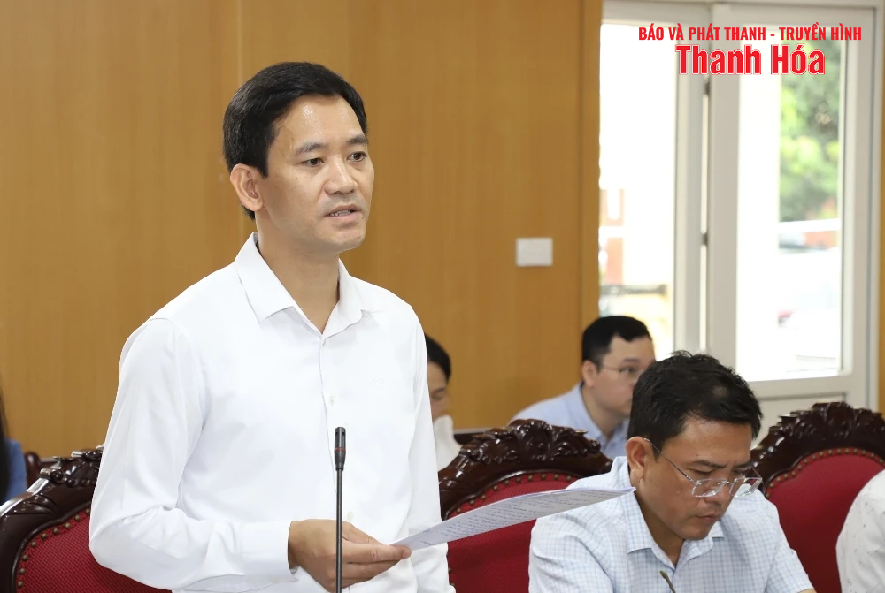 Phó Bí thư Tỉnh ủy Trịnh Tuấn Sinh chủ trì hội nghị cho ý kiến về công tác chuẩn bị Đại hội Đảng bộ 6 xã