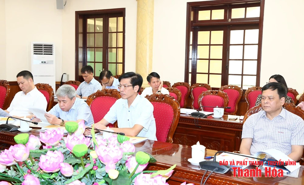 Cho ý kiến về phương án tổ chức phục vụ Đại hội đại biểu Đảng bộ tỉnh Thanh Hóa lần thứ XX, nhiệm kỳ 2025-2030