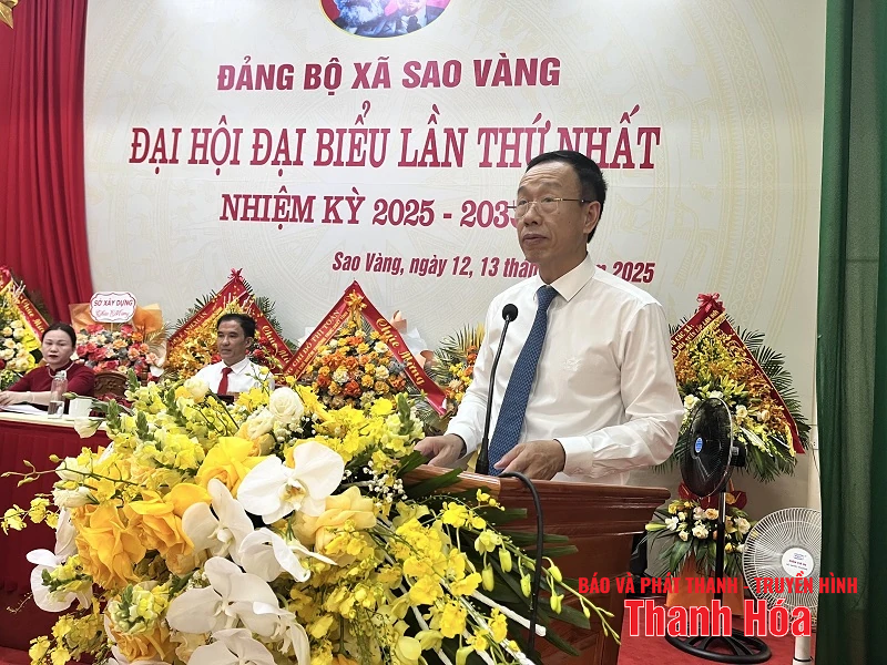 Quyết tâm xây dựng xã Sao Vàng trở thành trung tâm kinh tế động lực phía Tây của tỉnh