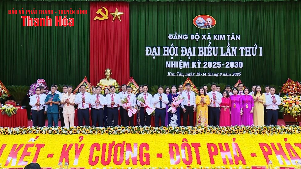 Đại hội Đại biểu Đảng bộ xã Kim Tân lần thứ I, nhiệm kỳ 2025-2030