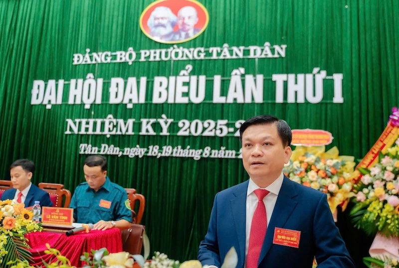 Phấn đấu đến năm 2030, Tân Dân là phường kiểu mẫu của tỉnh