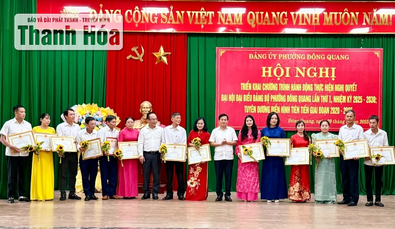 Phường Đông Quang triển khai Chương trình hành động thực hiện Nghị quyết Đại hội Đảng bộ nhiệm kỳ 2025-2030