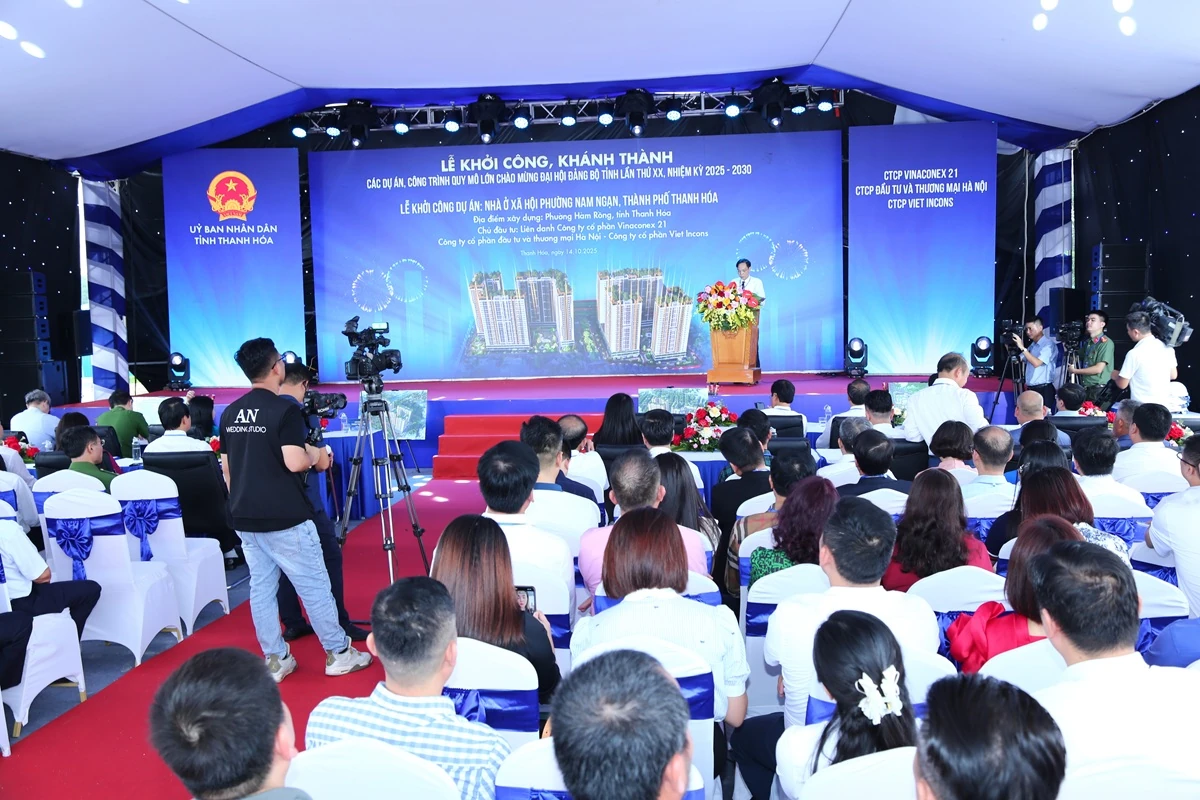 Lễ khởi công xây dựng dự án Nhà ở xã hội Nam Ngạn