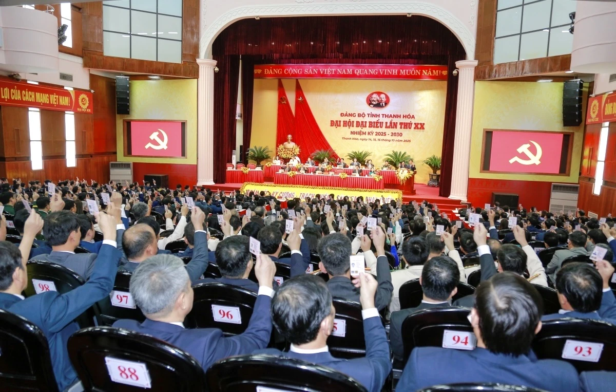 Khai mạc trọng thể Đại hội đại biểu Đảng bộ tỉnh Thanh Hóa lần thứ XX, nhiệm kỳ 2025-2030