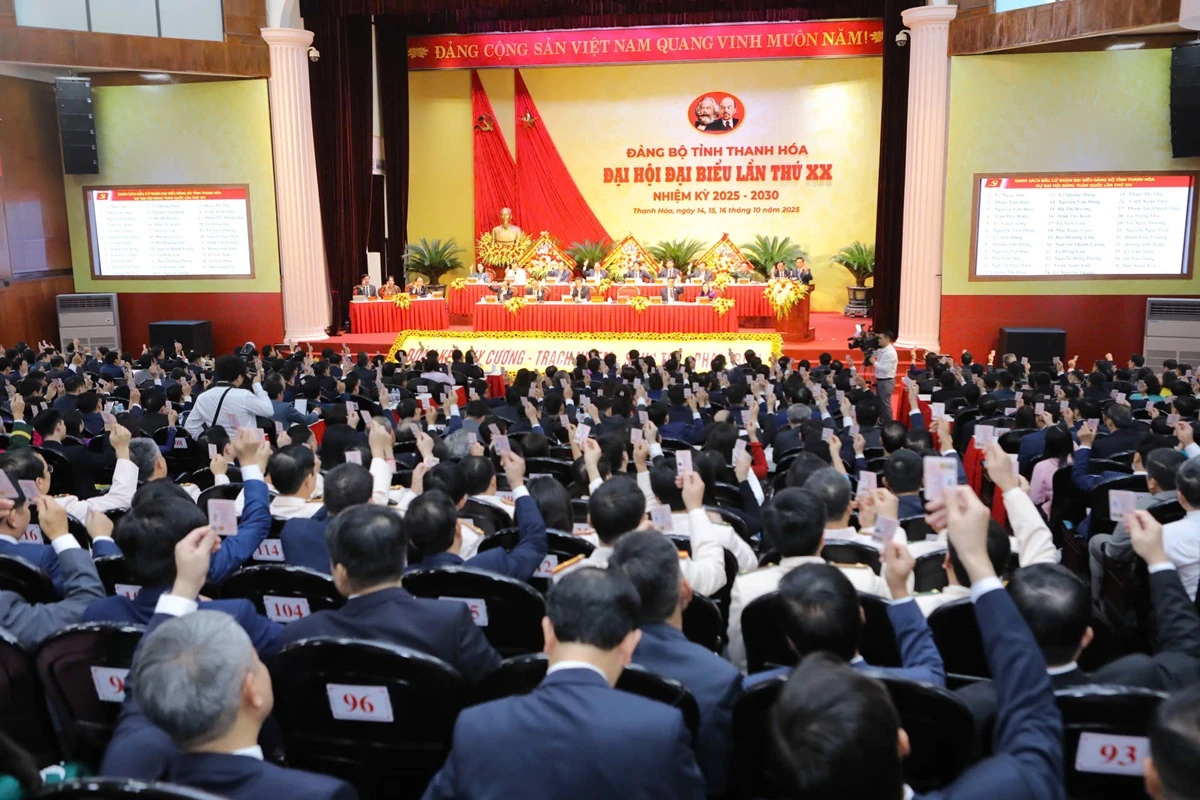Khai mạc trọng thể Đại hội đại biểu Đảng bộ tỉnh Thanh Hóa lần thứ XX, nhiệm kỳ 2025-2030