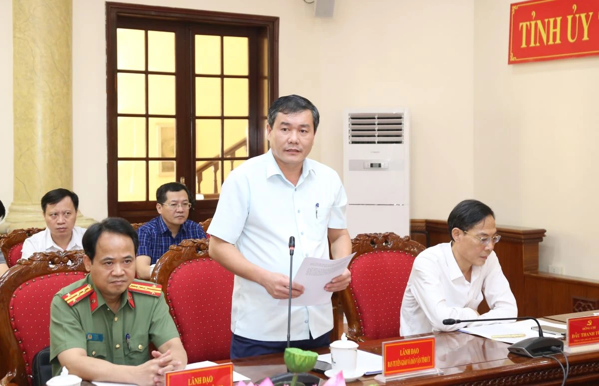 Họp báo thông tin về kết quả Đại hội Đại biểu Đảng bộ tỉnh Thanh Hóa lần thứ XX