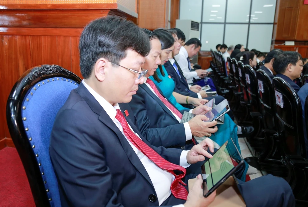 Ứng dụng công nghệ sinh trắc học khuôn mặt phục vụ Đại hội Đảng bộ tỉnh lần thứ XX