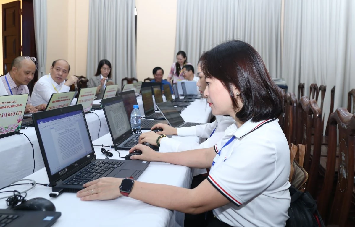 Hơn 60 cơ quan báo chí tác nghiệp tại Đại hội đại biểu Đảng bộ tỉnh Thanh Hóa lần thứ XX