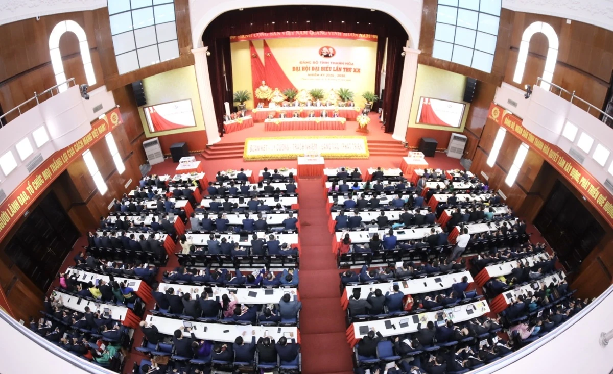 Khai mạc trọng thể Đại hội đại biểu Đảng bộ tỉnh Thanh Hóa lần thứ XX, nhiệm kỳ 2025-2030