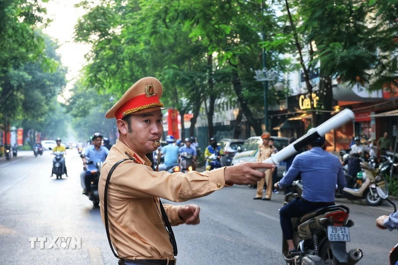 Phân luồng giao thông trong những ngày diễn ra Đại hội Đảng XIV tại Hà Nội