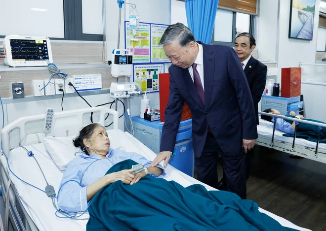 Tổng Bí thư dự Lễ khởi công dự án phức hợp y tế chăm sóc sức khỏe người cao tuổi