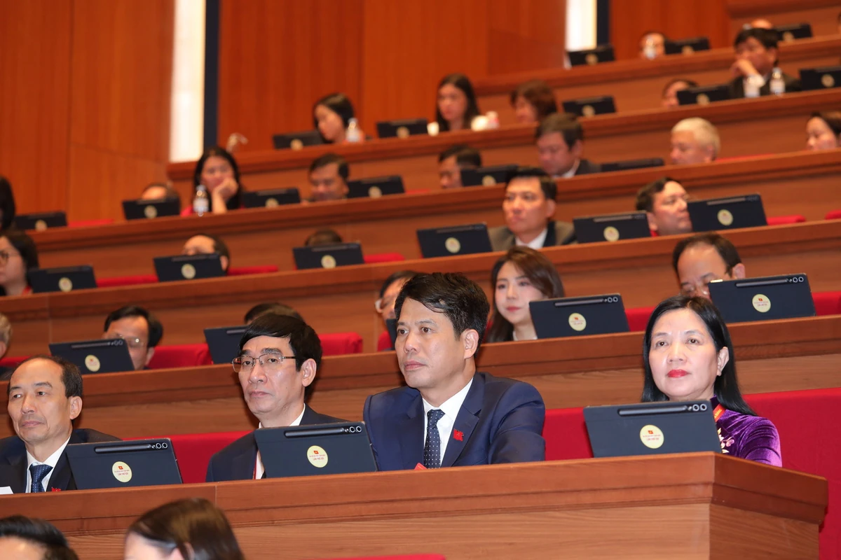 Hình ảnh Đoàn đại biểu Đảng bộ tỉnh Thanh Hóa dự Đại hội XIV của Đảng