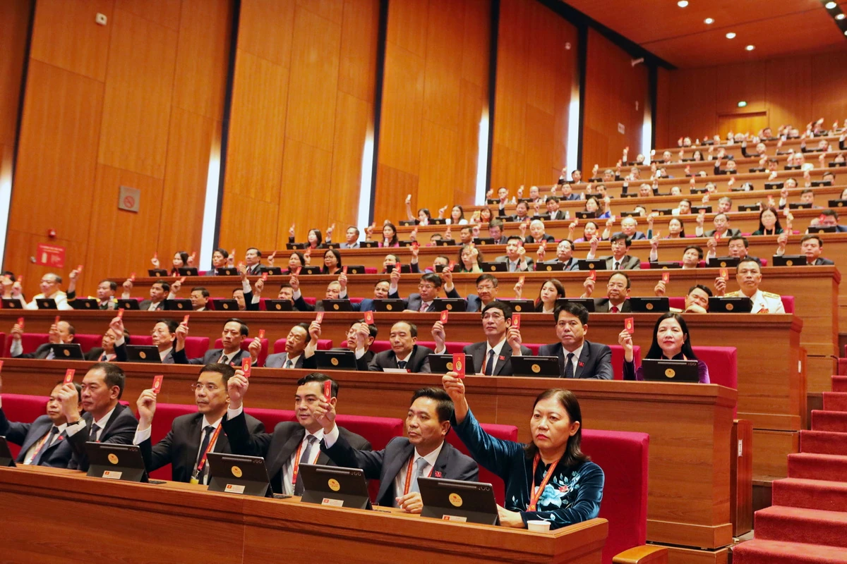 Hình ảnh Đoàn đại biểu Đảng bộ tỉnh Thanh Hóa dự Đại hội XIV của Đảng