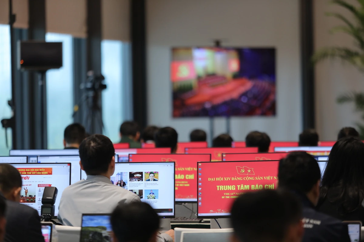 Gần 700 cơ quan báo chí trong nước và quốc tế tác nghiệp tại Đại hội XIV của Đảng