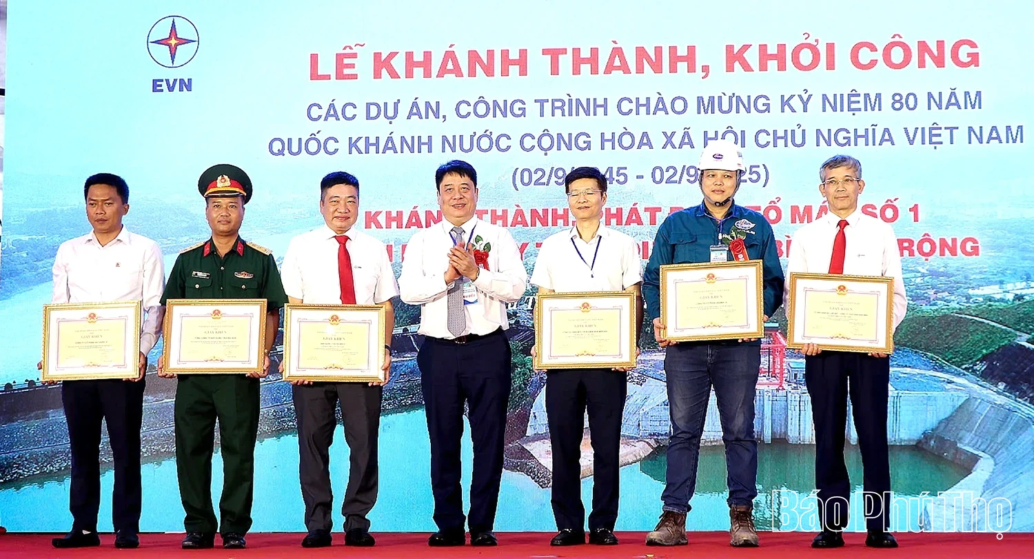 Inauguration of Hoa Binh Hydropower Plant Expansion Project and Commissioning of Unit No. 1