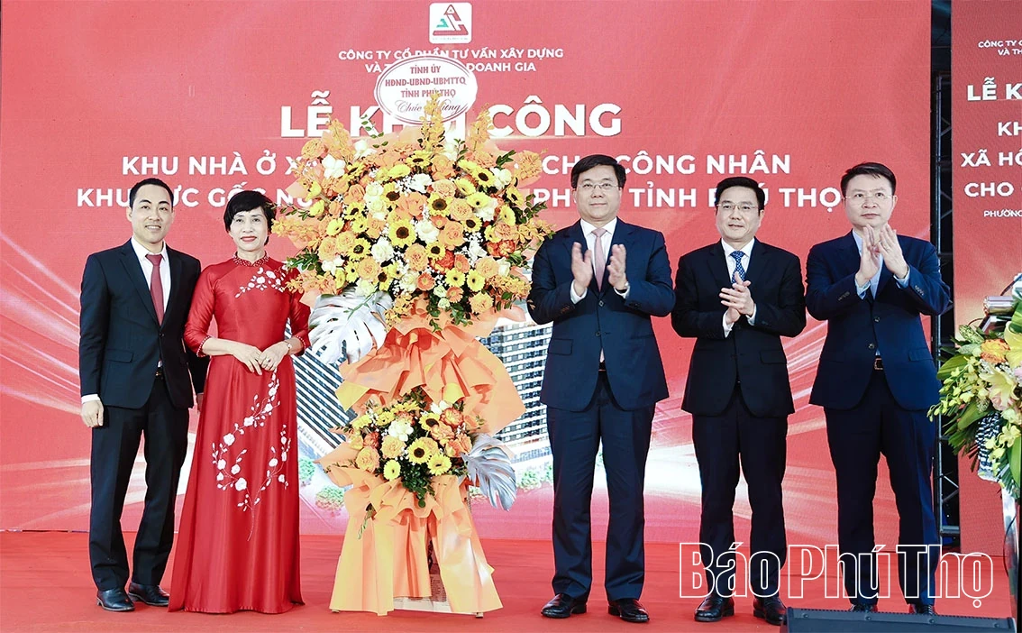 Groundbreaking Ceremony for the High-Rise Social Housing Project for Workers in Vinh Phuc Ward