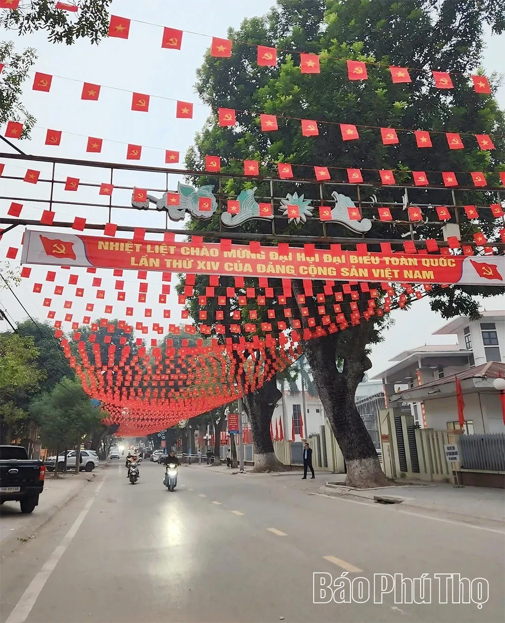 Vibrant Flags and Flowers Welcome the 14th National Party Congress