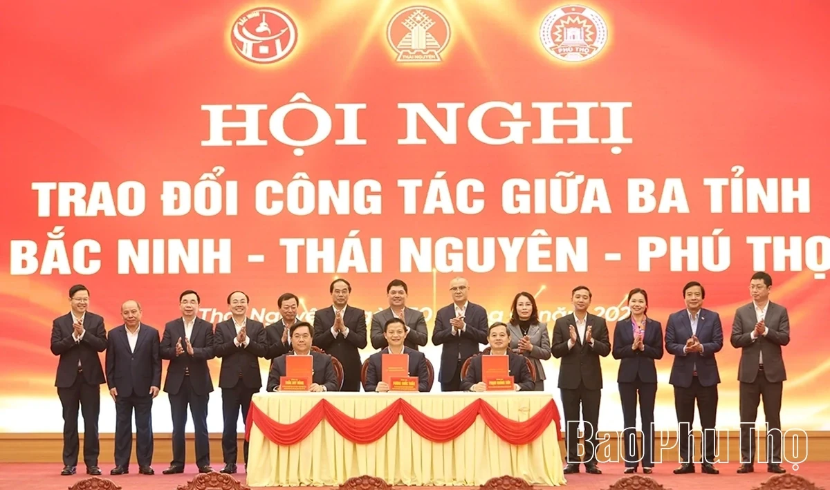 Work Exchange Conference between Bac Ninh, Thai Nguyen, and Phu Tho Provinces