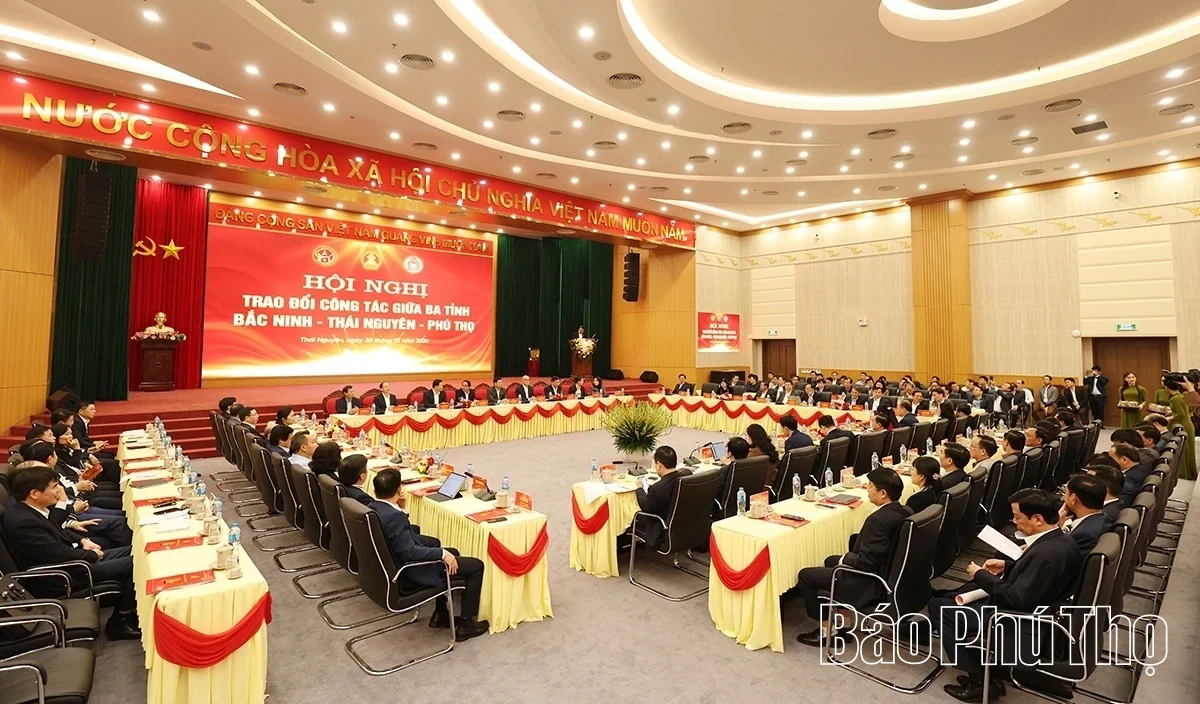 Work Exchange Conference between Bac Ninh, Thai Nguyen, and Phu Tho Provinces