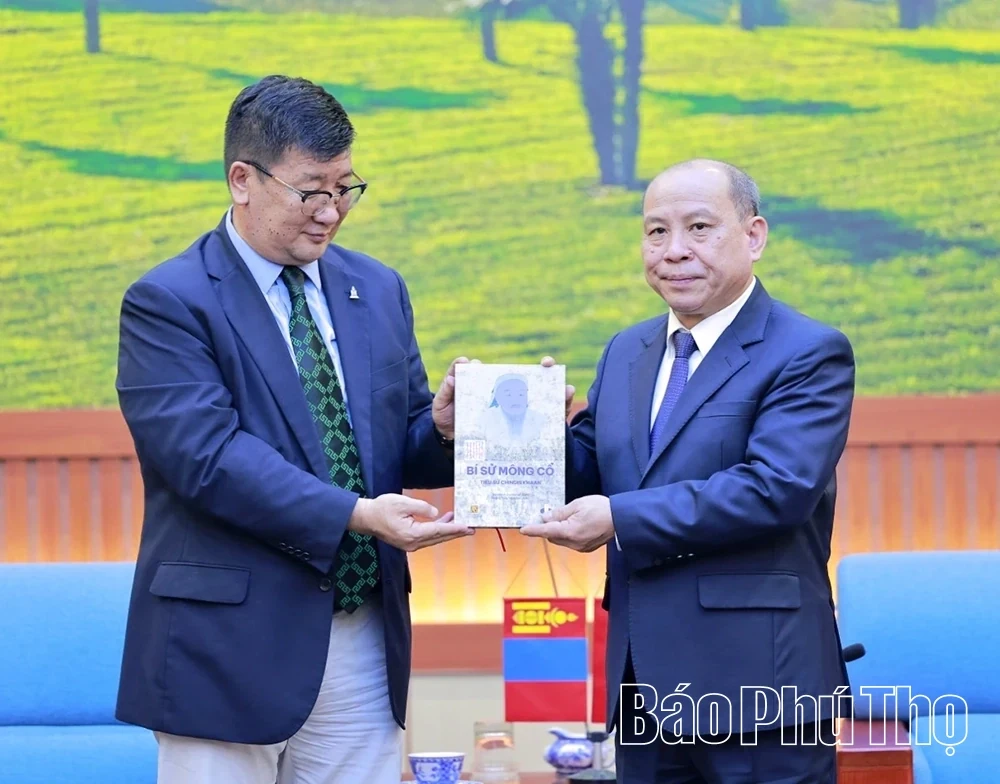Chairman of the Provincial Peoples Council Bui Duc Hinh Receives Mongolian Ambassador to Vietnam