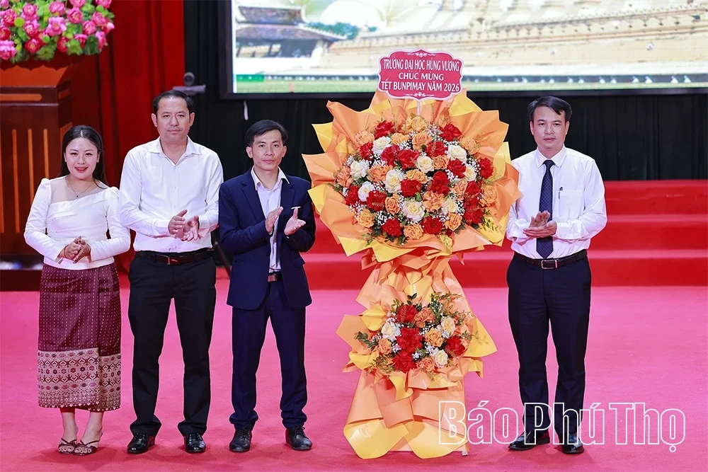 Hung Vuong University Celebrates Lao Traditional New Year Bunpimay 2026