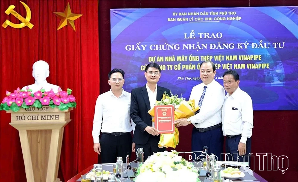 Investment Registration Certificate Awarded to VinaPipe Steel Pipe Plant Project