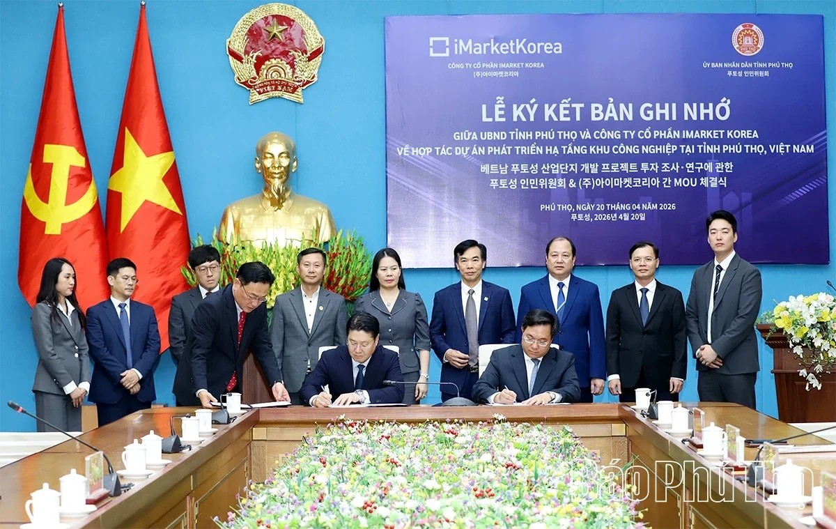 Signing Memorandum of Understanding on Industrial Park Infrastructure Development with South Korean Partner