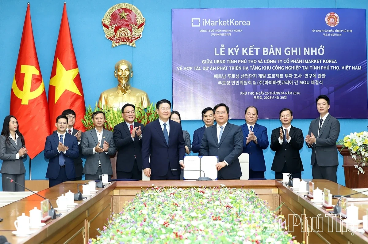Signing Memorandum of Understanding on Industrial Park Infrastructure Development with South Korean Partner