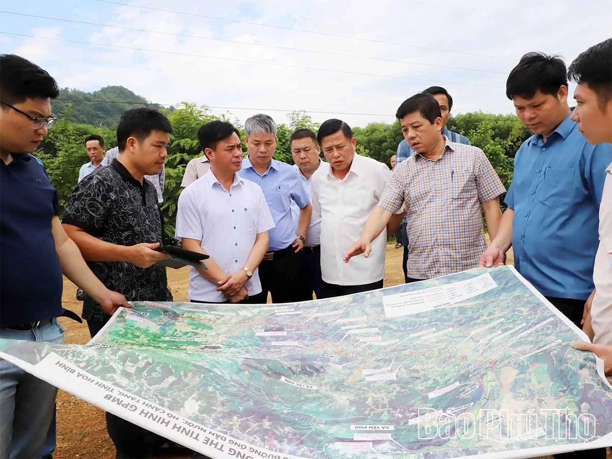 Inspecting Site Clearance Progress for the Canh Tang Reservoir Pipeline System Project