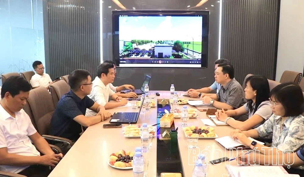 Inspecting the Progress of Environmental Protection Facilities at Nam Binh Xuyen Industrial Park