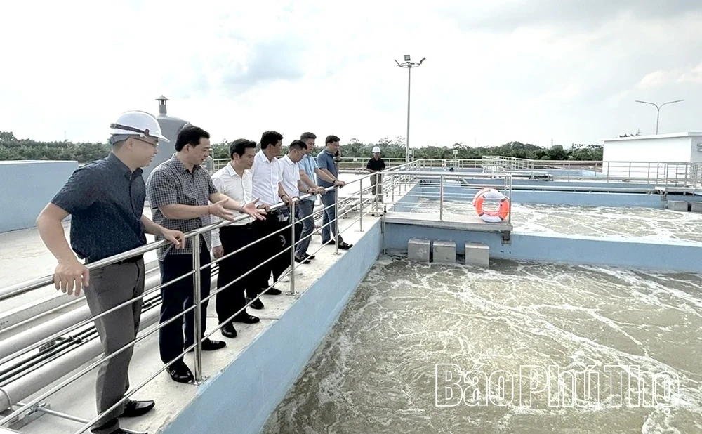 Inspecting the Progress of Environmental Protection Facilities at Nam Binh Xuyen Industrial Park