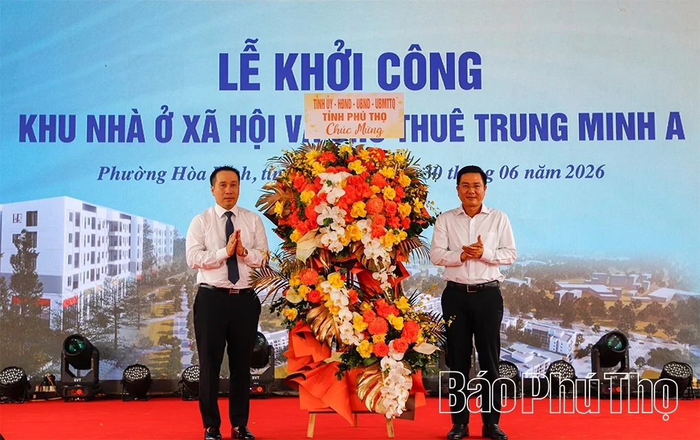 Construction Begins on Nearly 1,300-Unit Social Housing Project in Hoa Binh Ward