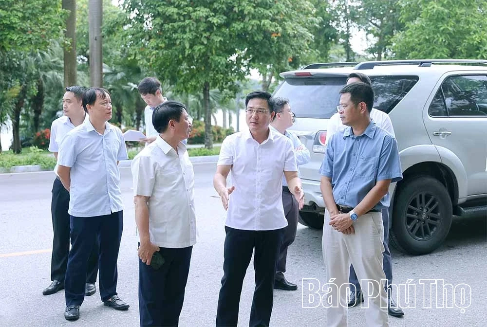 Vice Chairman of Phu Tho Provincial Peoples Committee Inspects Two Key Urban Development Projects