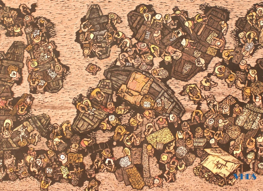 [E-Magazine] - Tranh khắc gỗ của họa sĩ Lê Hải Anh: Từ dân gian đến hiện đại