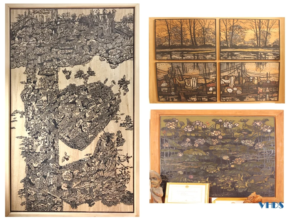 [E-Magazine] - Tranh khắc gỗ của họa sĩ Lê Hải Anh: Từ dân gian đến hiện đại