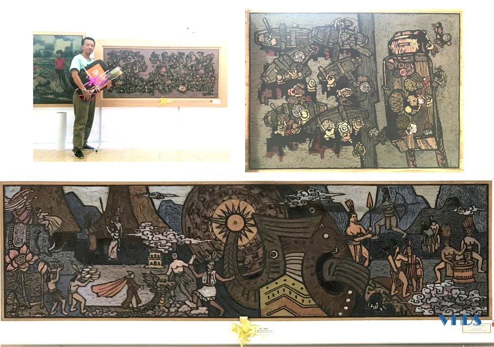 [E-Magazine] - Tranh khắc gỗ của họa sĩ Lê Hải Anh: Từ dân gian đến hiện đại