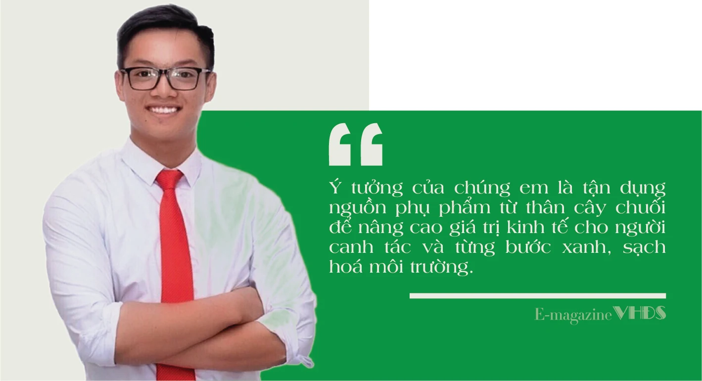 Những chàng trai với ý tưởng khởi nghiệp từ cây chuối