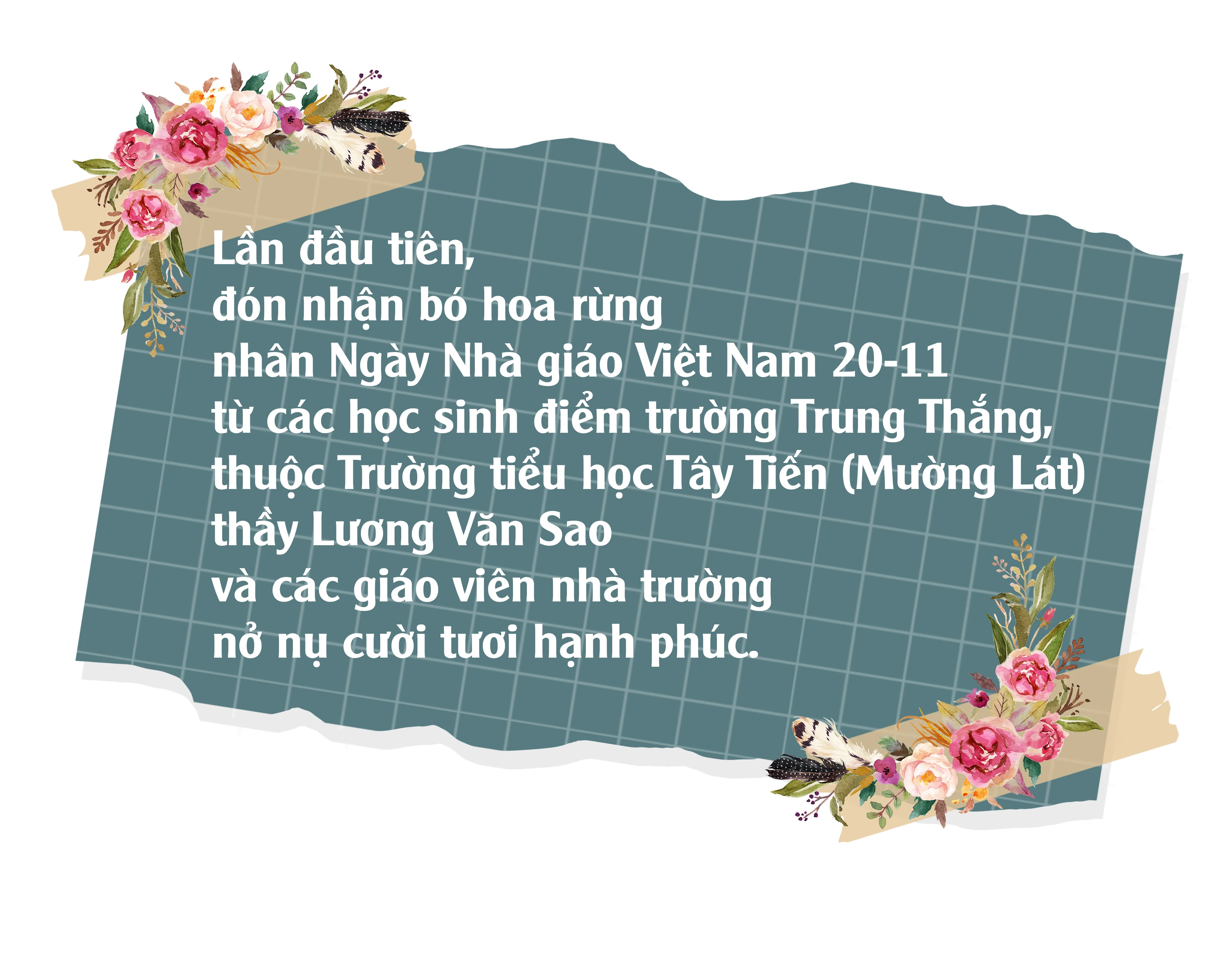 [E-Magazine] - Ngày 20 - 11 đặc biệt của những thầy giáo gieo chữ trên rẻo cao Trung Thắng