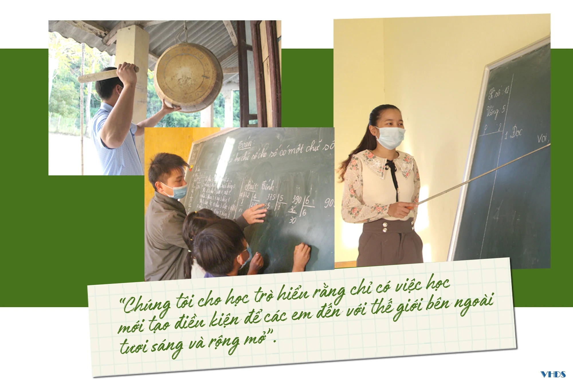 Xuân mang đến hy vọng ở ngôi trường vùng biên